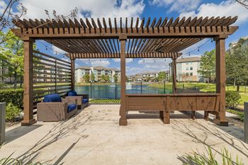 Lakeside sitting area